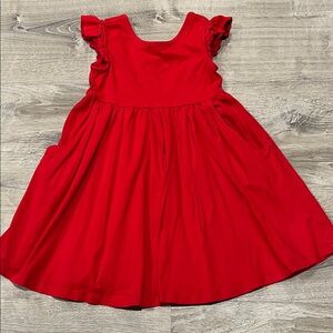 Hanna Andersson Vibrant Red Kids Dress